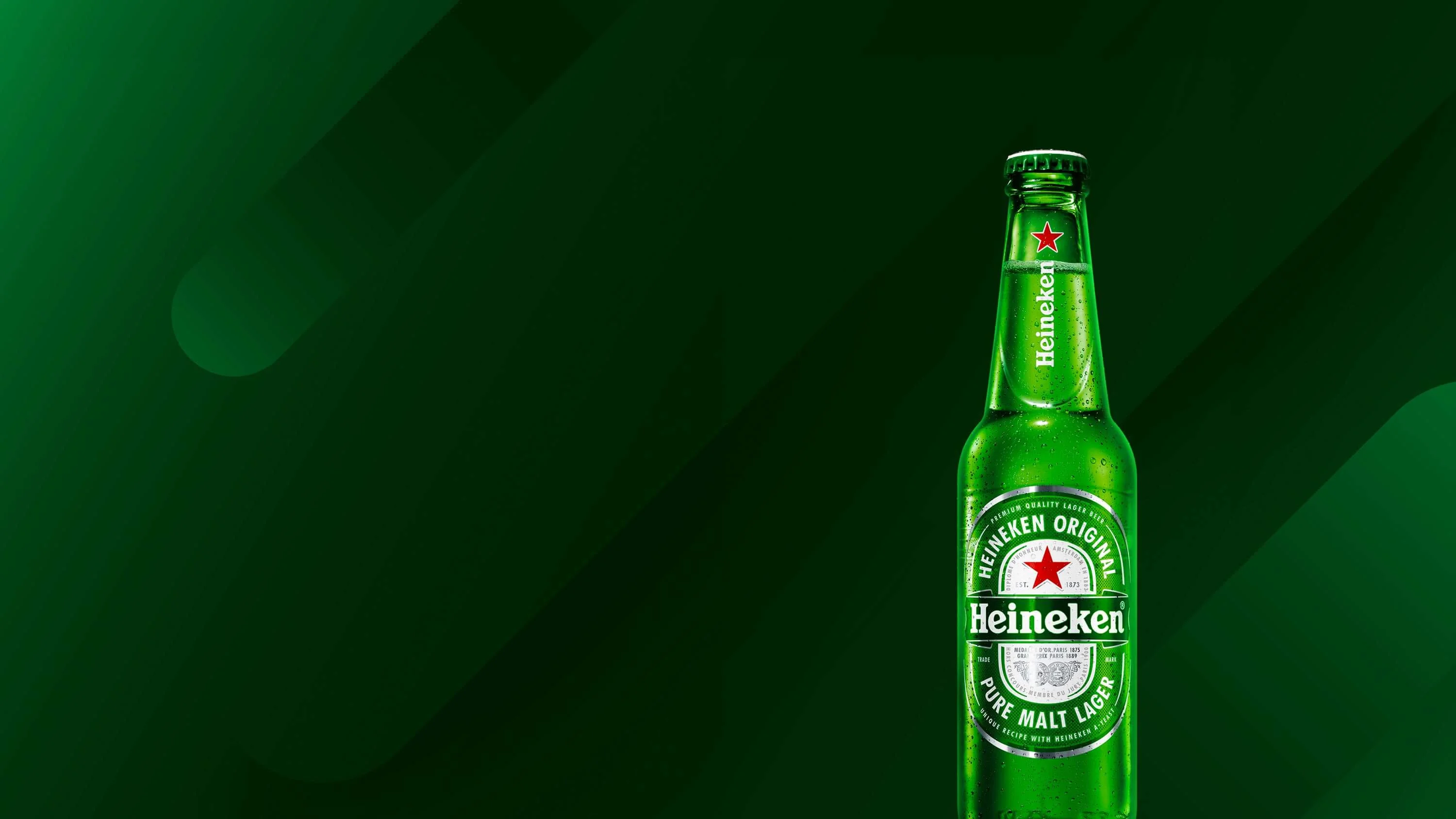 Garrafa Heineken edição especial energia verde